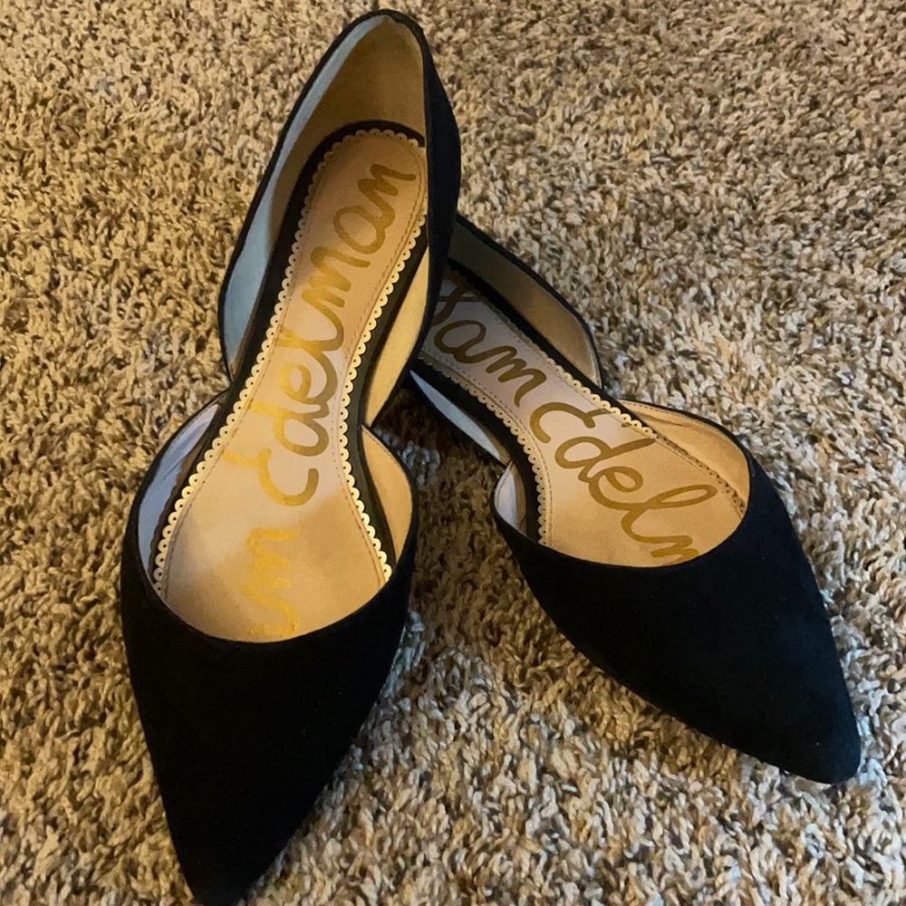 Sam Edelman Black Suede Rodney Flat